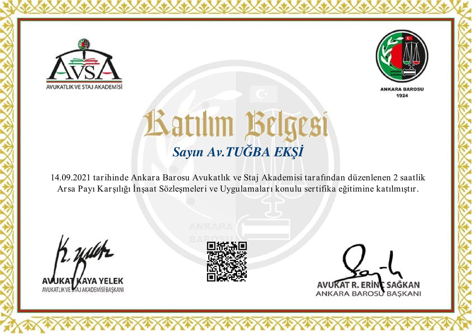 Katılım Belgesi 30